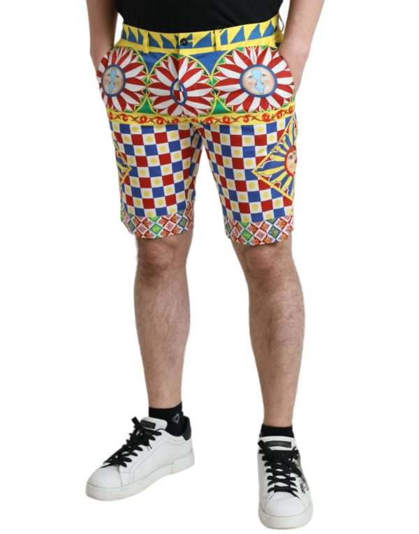 Multicolor Print Bermuda Shorts - Image 3