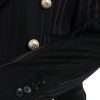 Elegant Striped Double Breasted Wool Blazer - Image 6