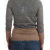 Elegant Gray Acrylic & Wool Cardigan - Image 3