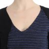 Chic Striped V-Neck Wool Blend Sweater - Image 5
