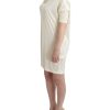 Chic White Modal Above-Knee Dress - Image 4