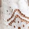 Chic High-Waisted Lace Shorts in Pure White - Image 4