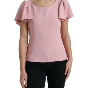 Chic Pink Bell Sleeve Top