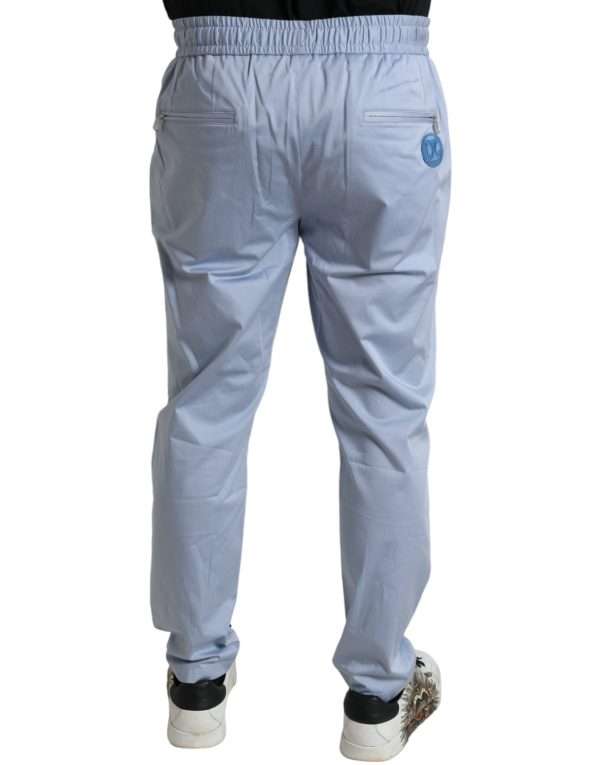 Elegant Light Blue Jogger Pants for Men - Image 2