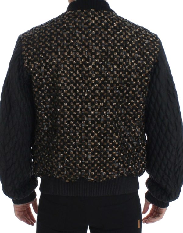Elegant Black Sequined Designer Jacket - Image 4