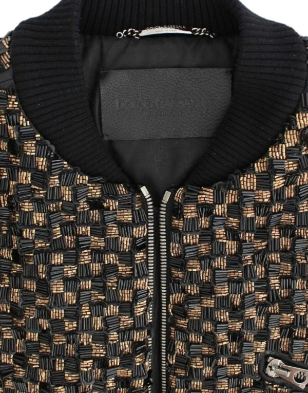 Elegant Black Sequined Designer Jacket - Image 7