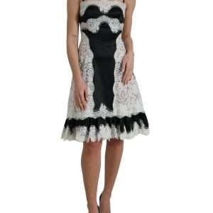 Elegant Silk Blend A-Line Lace Dress