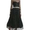 Elegant Crystal-Embellished Long Black Dress - Image 2