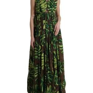 Elegant A-Line Sleeveless Silk Blend Dress