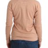 Chic Striped Wool Blend Orange Sweater - Image 3