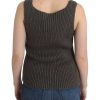 Chic Gray Knit Crew Neck Top - Image 3