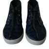 Chic Blue Leopard Print Mid-Top Sneakers - Image 2