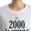 Elegant White Lace-Up Cotton Tee - Image 4