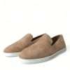 Elegant Beige Leather Loafers - Image 3