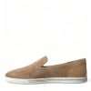Elegant Beige Leather Loafers - Image 6