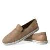 Elegant Beige Leather Loafers - Image 8