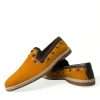 Exclusive Orange Canvas Loafers with Studs - Image 7