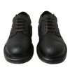 Elegant Mens Leather Derby Dress Shoes - Image 2