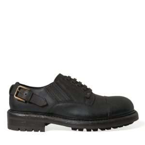 Elegant Mens Leather Derby Dress Shoes