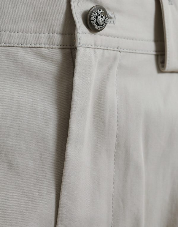 High-Waisted Tapered Fashion Pants - Beige - Image 5