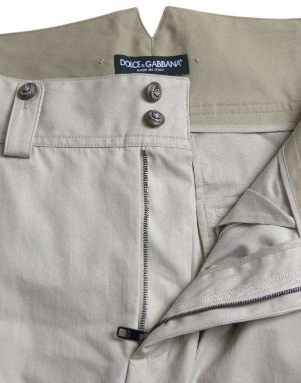 High-Waisted Tapered Fashion Pants - Beige - Image 7