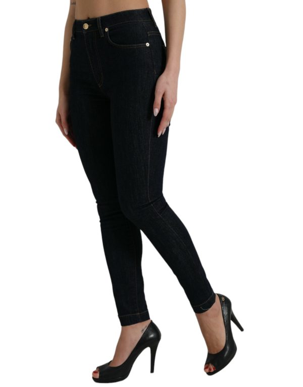 Sleek Mid-Waist Stretch Denim Jeans - Image 2
