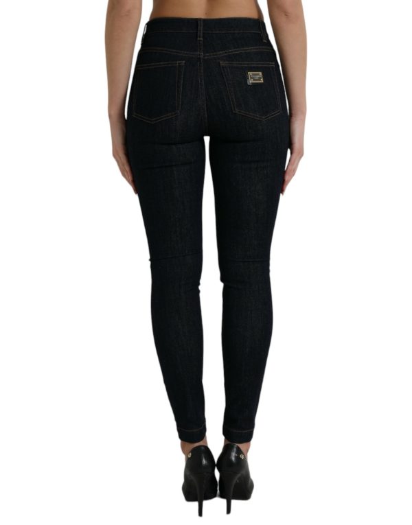 Sleek Mid-Waist Stretch Denim Jeans - Image 3