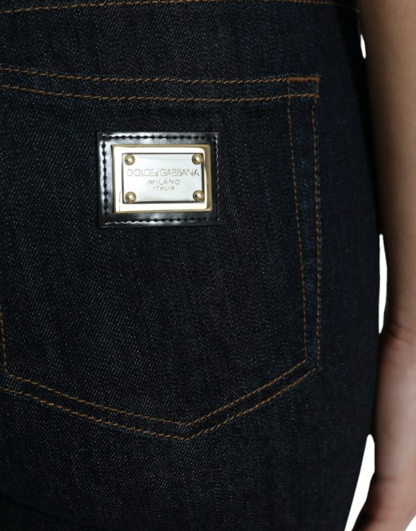 Sleek Mid-Waist Stretch Denim Jeans - Image 4