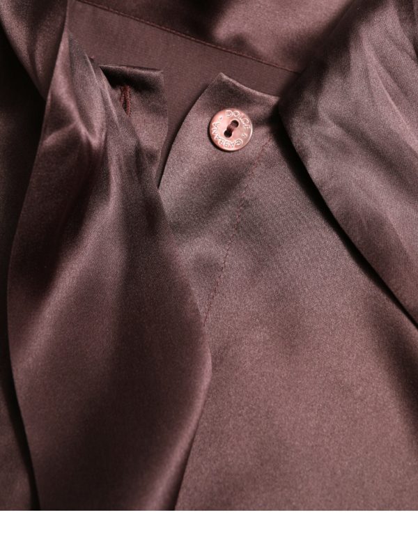 Elegant Silk Ascot Collar Blouse - Image 7
