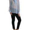 Elegant Silk Long Sleeve Blouse - Image 2