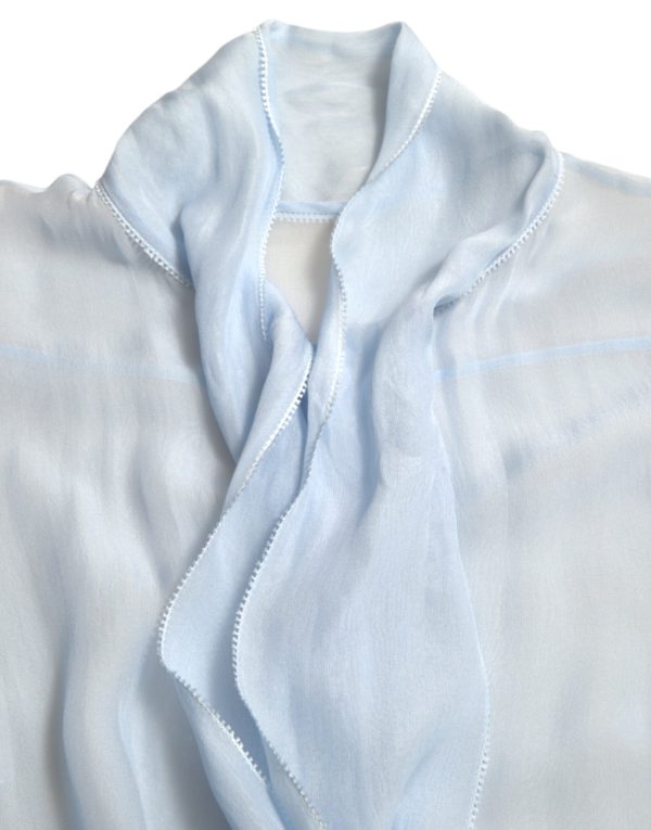 Elegant Silk Long Sleeve Blouse - Image 3