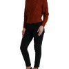 Elegant Brown Turtleneck Wool Sweater - Image 2