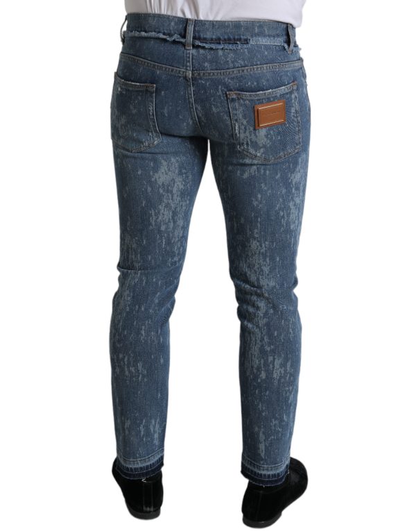 Chic Blue Skinny Stretch Denim Jeans - Image 2