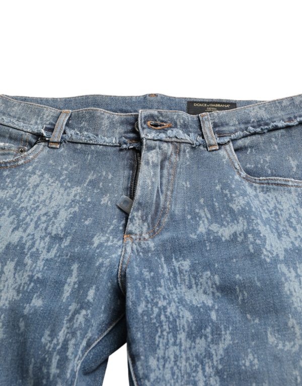 Chic Blue Skinny Stretch Denim Jeans - Image 3