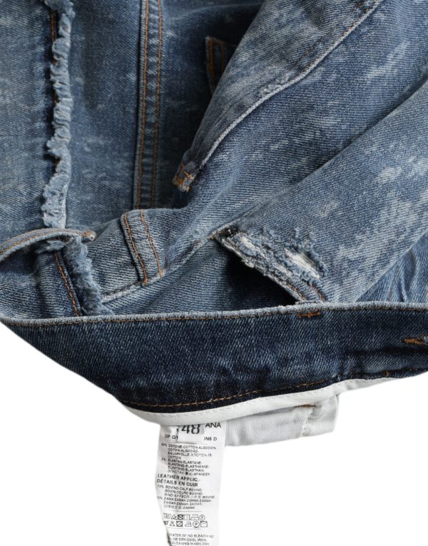 Chic Blue Skinny Stretch Denim Jeans - Image 5