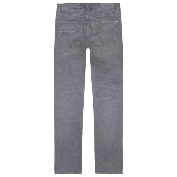 Gray Cotton Men's Jeans - Image 2
