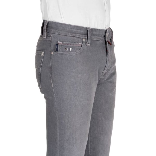 Gray Cotton Men's Jeans - Image 6