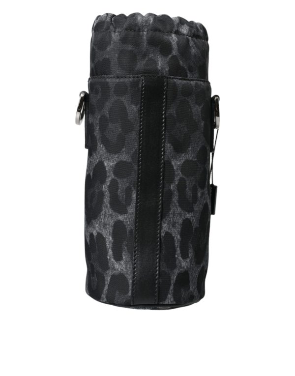 Chic Leopard Print Round Bottle Cage - Image 2