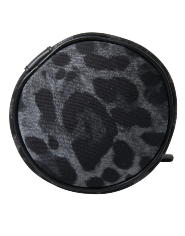 Chic Leopard Print Round Bottle Cage - Image 3