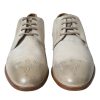 Elegant White Calfskin Derby Shoes - Image 2
