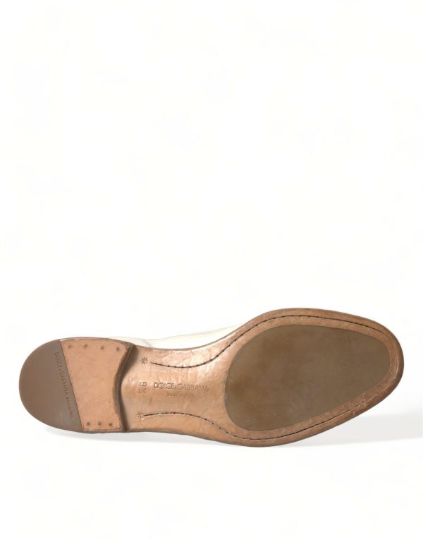 Elegant White Calfskin Derby Shoes - Image 6