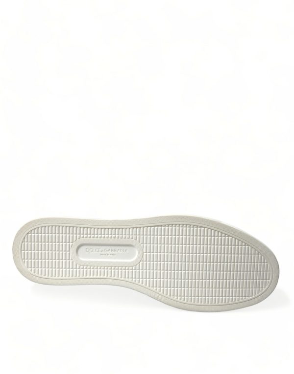 Exclusive White Bordeaux Low Top Sneakers - Image 6