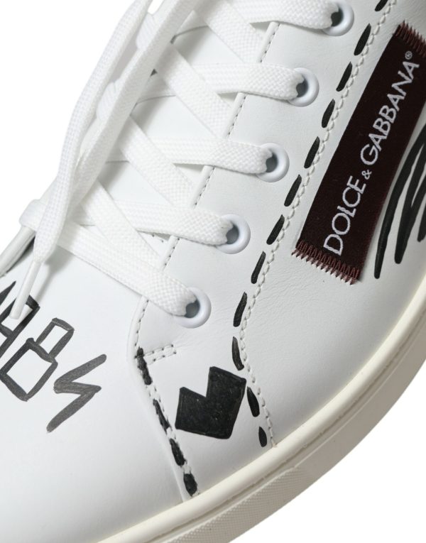 Exclusive White Bordeaux Low Top Sneakers - Image 8
