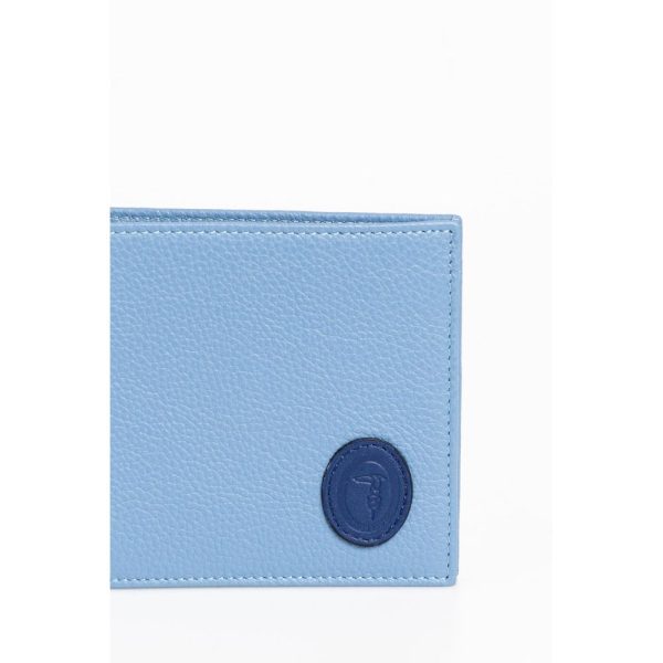 Light Blue Leather Men Wallet - Image 2