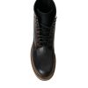 Elegant Bi-Color Leather Boots - Image 8