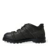 Black Leather Ankle Strap Boots - Image 5
