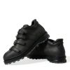 Black Leather Ankle Strap Boots - Image 7