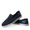 Elegant Blue Suede Leather Loafers - Image 7