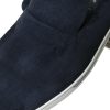 Elegant Blue Suede Leather Loafers - Image 8