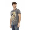 "Gray Cotton Men T-Shirt" - Image 2